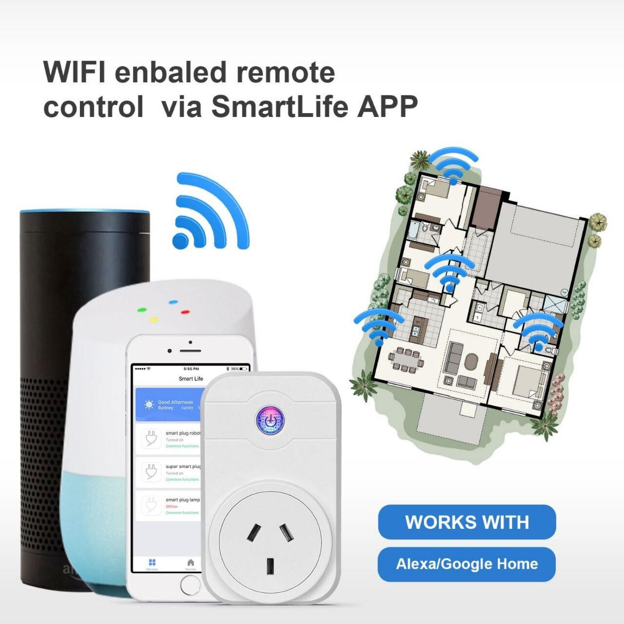 Single Wireless Smart Plug (AWP48W)
