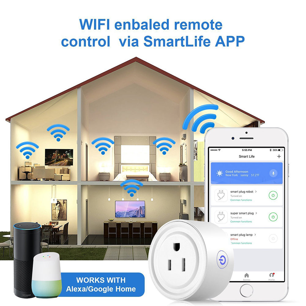 Vont Smart Plug [1 Pack] Alexa Smart Plugs, WiFi + Bluetooth, No Hub  Required, Smart Home, Google Home