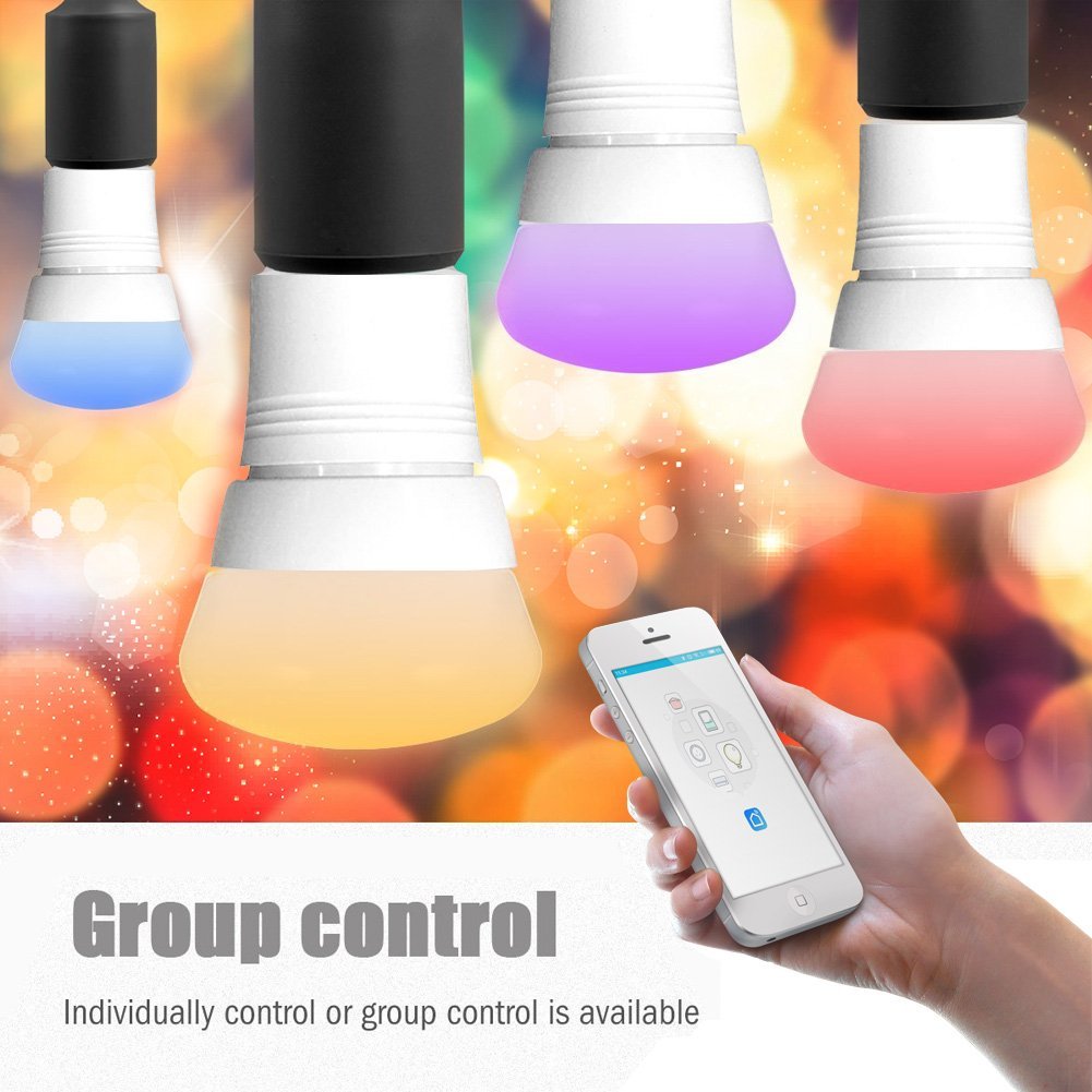 Smart WiFi Light Bulb, 7W , RGB Multicolor Works with Alexa Google Home , 1 Pack