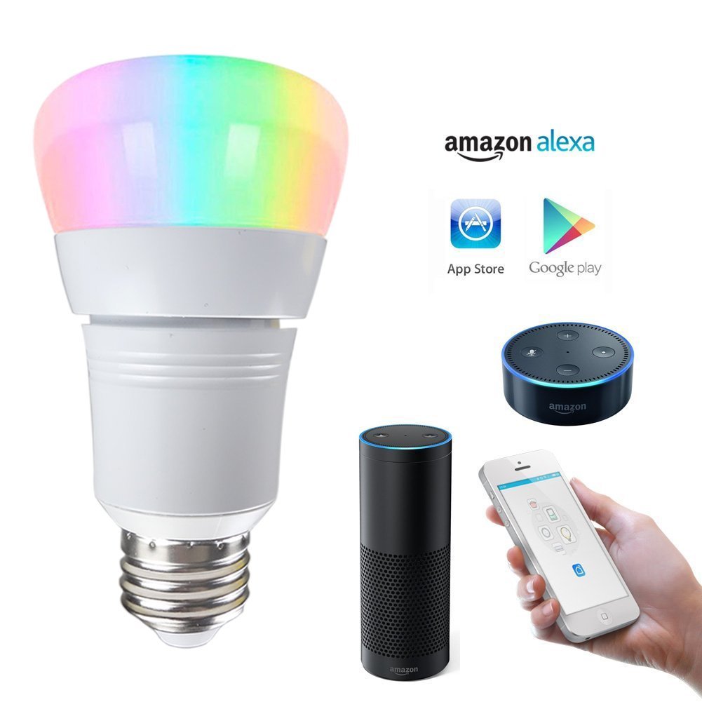 Smart WiFi Light Bulb, 7W , RGB Multicolor Works with Alexa Google Home , 1 Pack