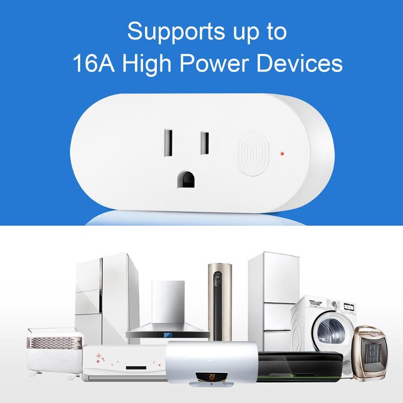 DOUBLE 16A EU Smart Wifi Power Plug With Power Monitor Smart Home for –
